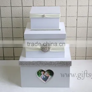 Luxury Handmade Card Boxes for Weddings With Photo Frame thumbnail-2