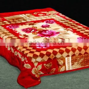 100% Polyester Wholesale Thermal Protection Container Home Mink Korea China Supplier Sheep Fleece Blanket thumbnail-1