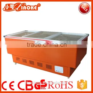 DG-210W Used Glass Door Air Cooler Freezer Island Freezer Manufacture by HSTD Cheaper Price With Large Quantity thumbnail-4