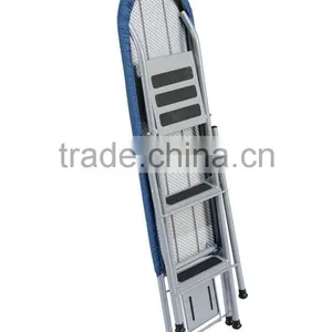 2015 Hot Type Folding Ironing Board With Step Ladder Anti-slip Two Using With 100% Cotton Cover thumbnail-5