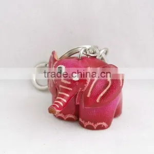 Handmade Leather Elephant Key Chain thumbnail-3