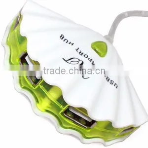OEM Printing Logo USB Hub 2.0 Shell Shape USB Hub 4 Port thumbnail-3