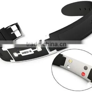 High Quality Silicone Stainless Steel Energy Bracelet thumbnail-1