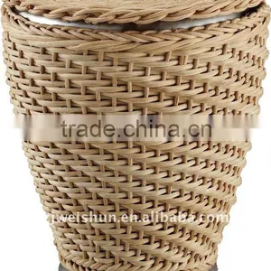 3000ml Round Stainless Steel Ice Bucket in Rattan Baskets thumbnail-1