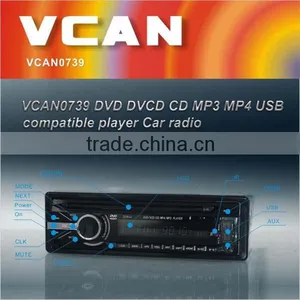VCAN0739 Detachable Front Panel Single-Din USB/SD/DVD/CD Auto-radio thumbnail-1