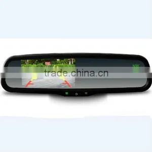 HOT SALE!!!4.3inch Monitor Compass/temperature Auto Rearview Mirror Back up Camera in Rear View Mirror thumbnail-1