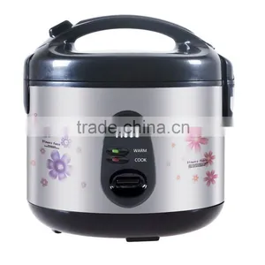 New Black Deluxe Rice Cooker With Flower 1.5L/500W thumbnail-1