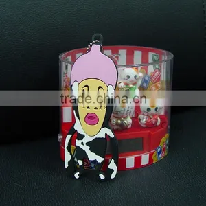 Hot Selling Cartoon Character Water Filled Custom Soft Pvc Keychain thumbnail-5