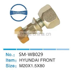 High Strenth Alloy Wheel Bolt With Nut M20*1.5*80mm for Trucks and Autos thumbnail-1