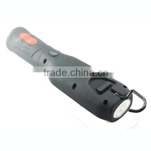 3W COB+3W LED Plastic Rechargeable Working Light Car Charger Flashlight Lamp thumbnail-3