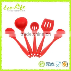 Non-Stick Silicone Covered Nylon Ladle With Stainless Steel Handle, Soup Spoon, Cooking Utensils thumbnail-5