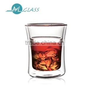 Wholesale Wine Glasses Thermal Double Wall Beer Tasting Cups thumbnail-1