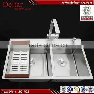 Small Size Double Bowl Kitchen Sink_High Quality Low Price In Bar Sink For Sale thumbnail-1