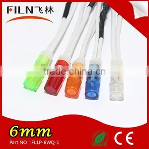 Plastic High Light 8mm 24v Yellow Blue Red Green White Led Control Panel Indicator Light thumbnail-1