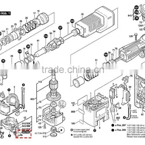 Demolition Hammer GSH 11E Accessory Replace Parts CARBON BRUSH 6*16*24mm 1617014126 thumbnail-2