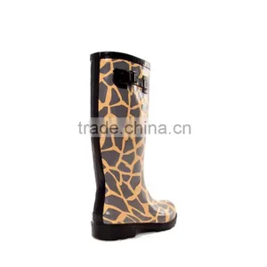 Leopard Printed Women's Boots,cheap Rubber Boots,boots With Buckle thumbnail-3