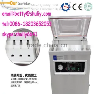 Double Chamber Vacuum Packing Machine DZ600/2S for Sea Food,salted Meat,dry Fish,pork,beef,rice thumbnail-1