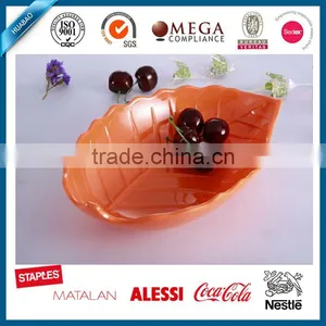 Leaf Shape Melamine Plate Bowl Tableware Dinnerware Set, Melamine Outdoor Dinnerware Sets thumbnail-1