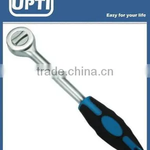 1/4" Dr. Round Head Ratchet Handle With PP + PVC Handle thumbnail-1
