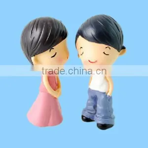 Wedding Chinese Couple Custom Miniature Ceramic Figurines thumbnail-1