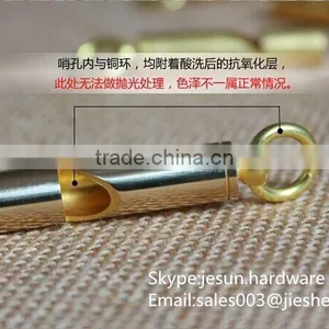 China Supplier Wholesale Lifesaving Whistle,ring Whistle,survival Whistle,EDC Metal Whistle thumbnail-5