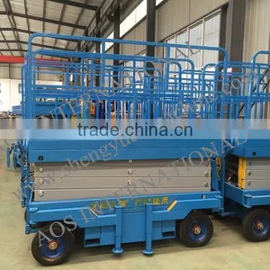 4m Height Hydraulic Mini Scissor Work Lift thumbnail-5