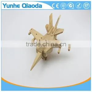 Wood 3D Vehicle Puzzles Warcraft 3D Woodcraft Kit Assemble Paint DIY 3D Puzzle Toys for Kids Adults the Best Birthday Gift thumbnail-1