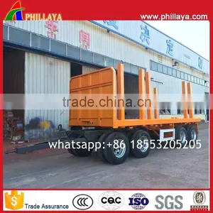 3 Axles 4 Axles Full Type Lowbed Truck Drawbar Flatbed Trailer For Sale thumbnail-1