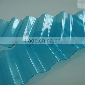 Clear Transparent PC Plastic Color Corrugated Plastic Roofing Sheets thumbnail-4