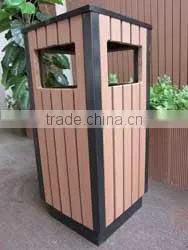 2016 High Quanlity Cheap Outdoor Environment WPC Dustbin / Trash Can / Trash Can Outdoor thumbnail-6