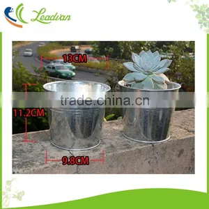 Flower Herb Garden Gift Metal Plant Pot Planters thumbnail-6