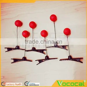 6 Pcs Plastic Cherry Hair Pin Accessory Clip Hairpin for Kid Girl Women thumbnail-5
