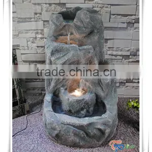 Rock Antique Garden Outdoor Water Fountain Resin Waterfall Feature thumbnail-2