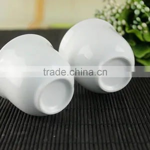 White Porcelain Tea Cup Without Handle and Lids thumbnail-3