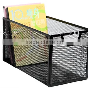 High Quality Home Storage/Office Desk Stationery Storage Metal Mesh Black CD Box/CD Rank thumbnail-1