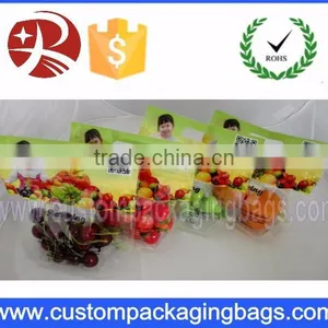 Clear Plastic Fruit Laminated Bunch Bag Slider Zipper Bags Apple / Grape Laminated Bunch Bag thumbnail-6