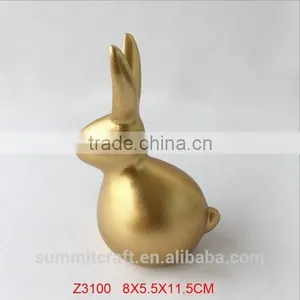Resin Cute Easter Bunny Rabbit Figurine thumbnail-1