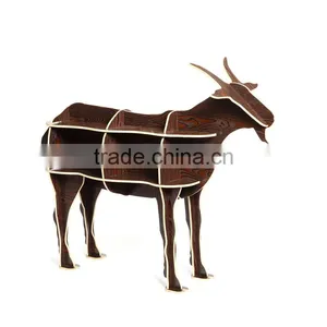 Goat Puzzle Table,Creative Animal Furniture,MDF DIY Assembled Goat Table For Fashion Living Room,Wooden Animal Furniture thumbnail-3