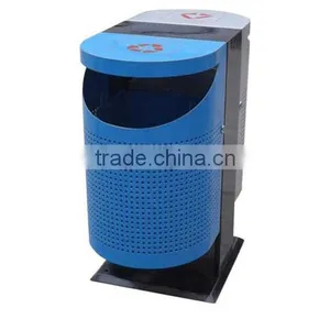 Arlau Metal Steel Recycling Bin 2 Compartments thumbnail-4