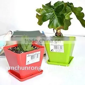 Cheap Plastic Flower Pot With Tray thumbnail-1