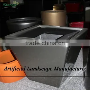 SJZJN 2642 Large Outdoor Planter Large Fiberglass Planter Modern Outdoor Planter thumbnail-1