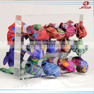 Wholsale Acrylic Lucite Scarf and Handkerchief Display Racks, PMMA Perspex Scarf Display Stand Shelf Rack thumbnail-1
