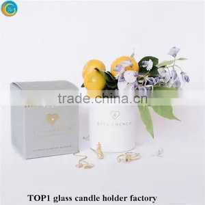 Candle Holders for the Wall Glass Candle in Colored Jar Wit Lid thumbnail-4