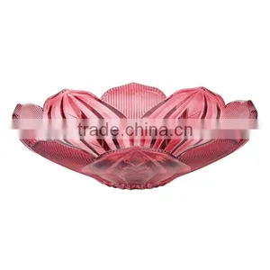 Fancy Hotel Fruit Tray/fruit Dish/ Flower-shape Art Glass Plate/fashion Star Style Friut /candy/ Ash Plate BHL-P13 thumbnail-1
