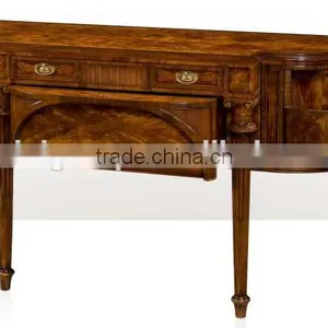 Highly Refine Regency English Victorian Designed Solid Wood Veneer Bureau Plat Office Writing Table BF12-05274f thumbnail-2