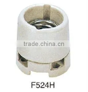Ceramic Lampholder, Edison Screw Type Porcelain Holder E27 thumbnail-1