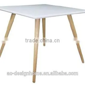 WHITE/NATURAL MDF/WOODEN TABLE thumbnail-1