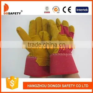 DDSAFETY 2017 Cow Split Leather Welding Gloves Safety Working Gloves thumbnail-1