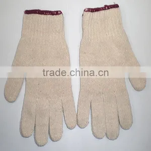 10 Gauge Nature White Cotton Knitted Glove thumbnail-1