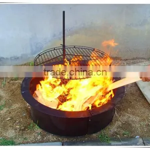 Camping Charcoal Bbq Swing-away Campfire Grill thumbnail-1
